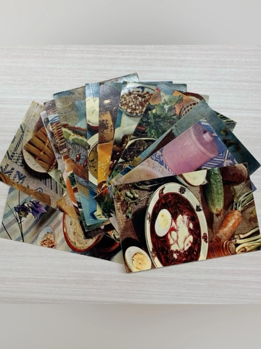 Vintage Former USSR Recipe Cards in Russian Language - Lot of 76 cards
